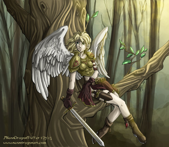 Angelic Warrior by neondragon