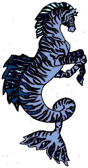 blue seahorse by neptuniumz