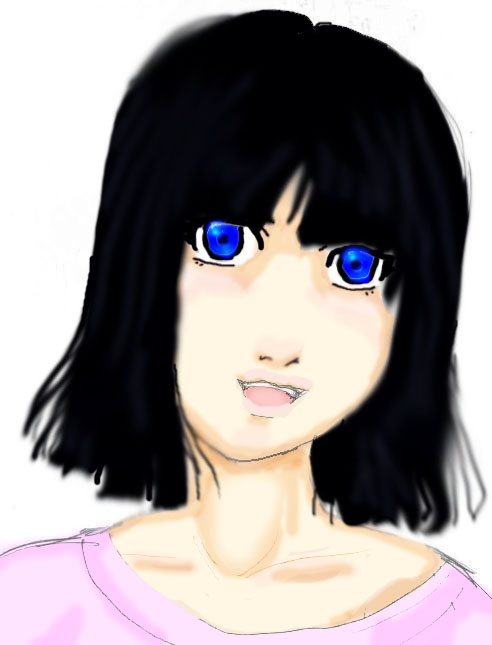 Blue-eyed Girl by newpretear