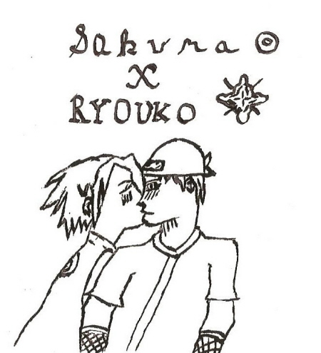Finished- RyoukoXSakura kiss by nextguardian