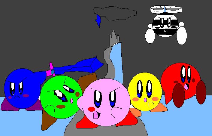 Kirbies and the 5th Kirby by nicktoonhero