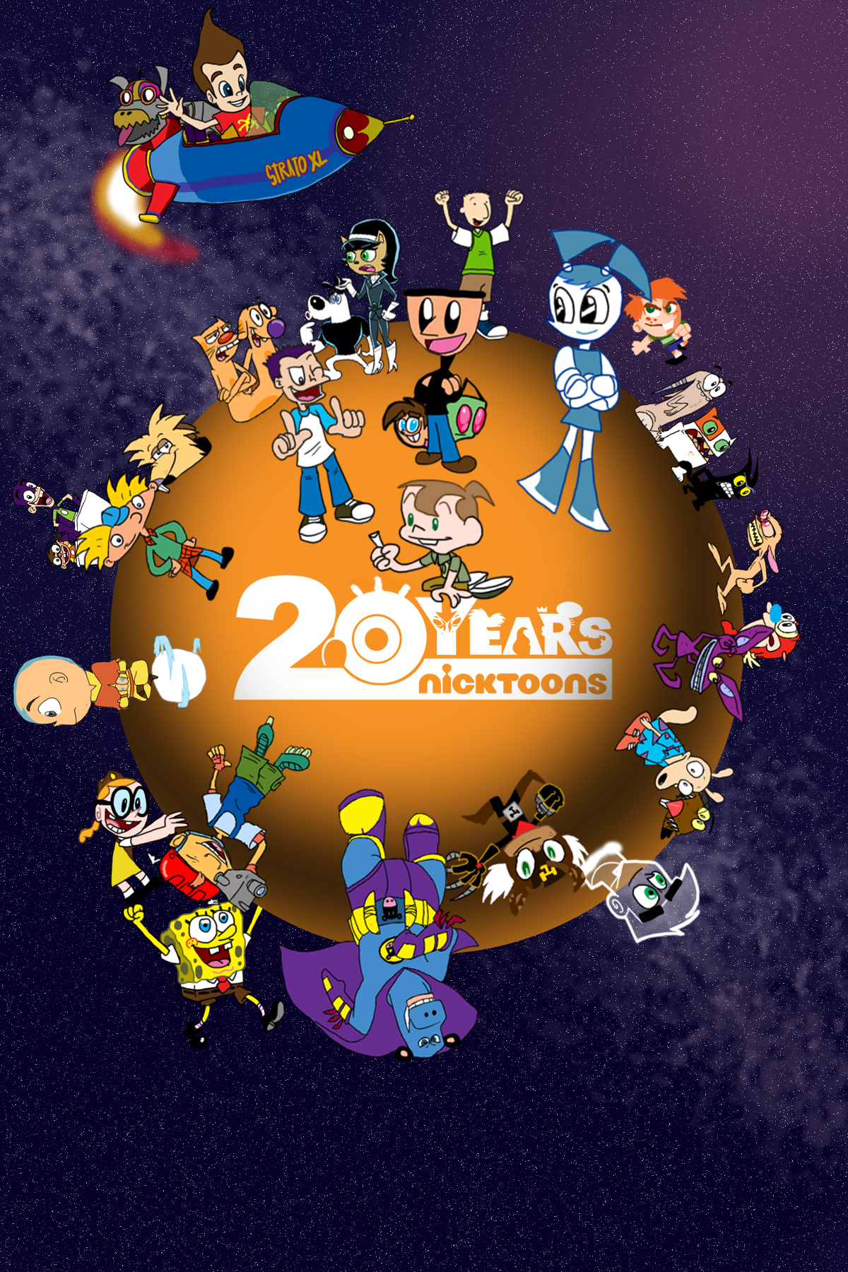 Nicktoons 20th Anniversary by nicktoonhero