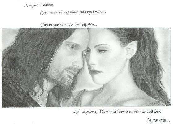 !! Arwen & Aragorn ( FINISHED!!!) by nienke