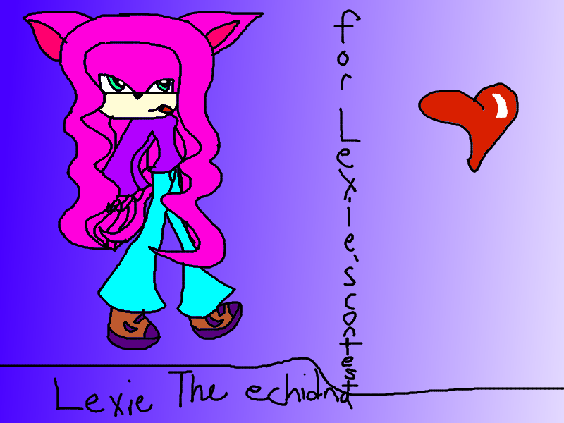 lexie the echidna(for lexiespsr98's contest) by nikki001997