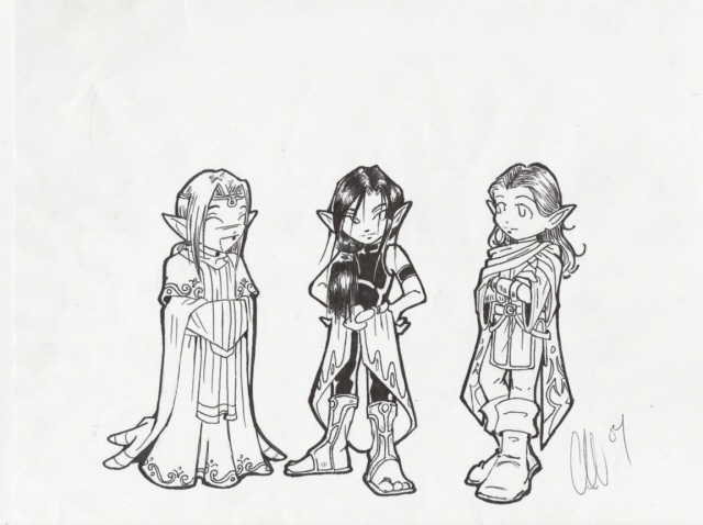 Morgan's characters by ninkira