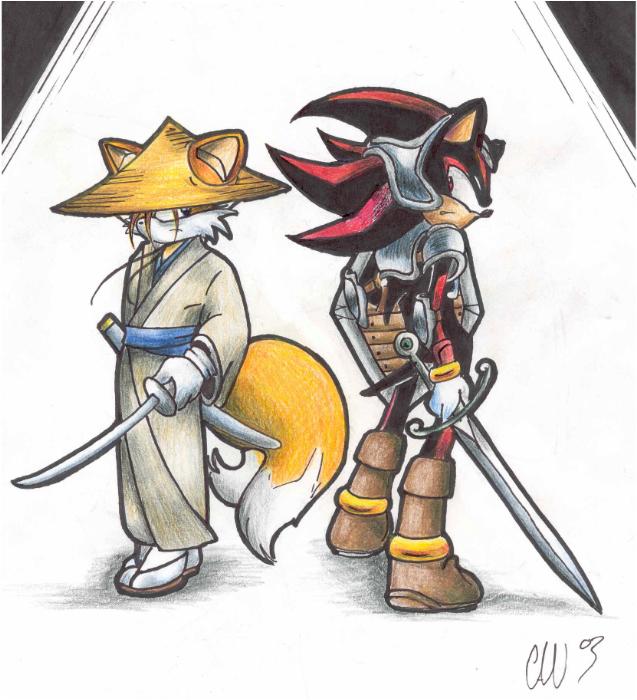 Request 4 lil'- Samurai Tails & Sir Shadow by ninkira