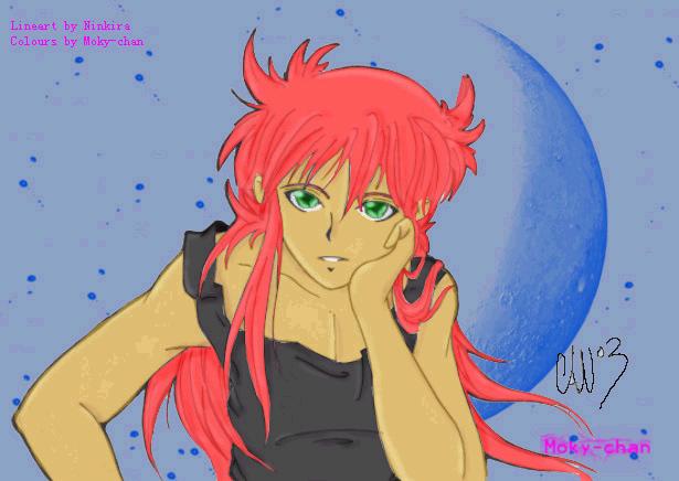 Kurama - colored by Moky-chan by ninkira