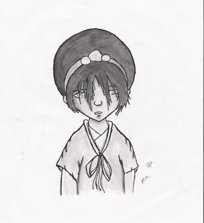 Toph (Grayscale) by niobe
