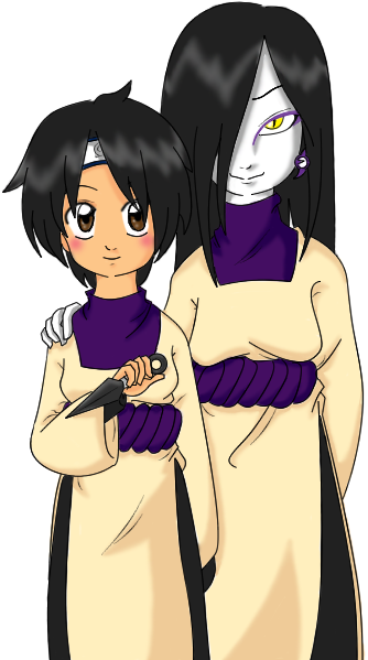 For Angels_wings, Orochimaru and her OC by nocturne_dune