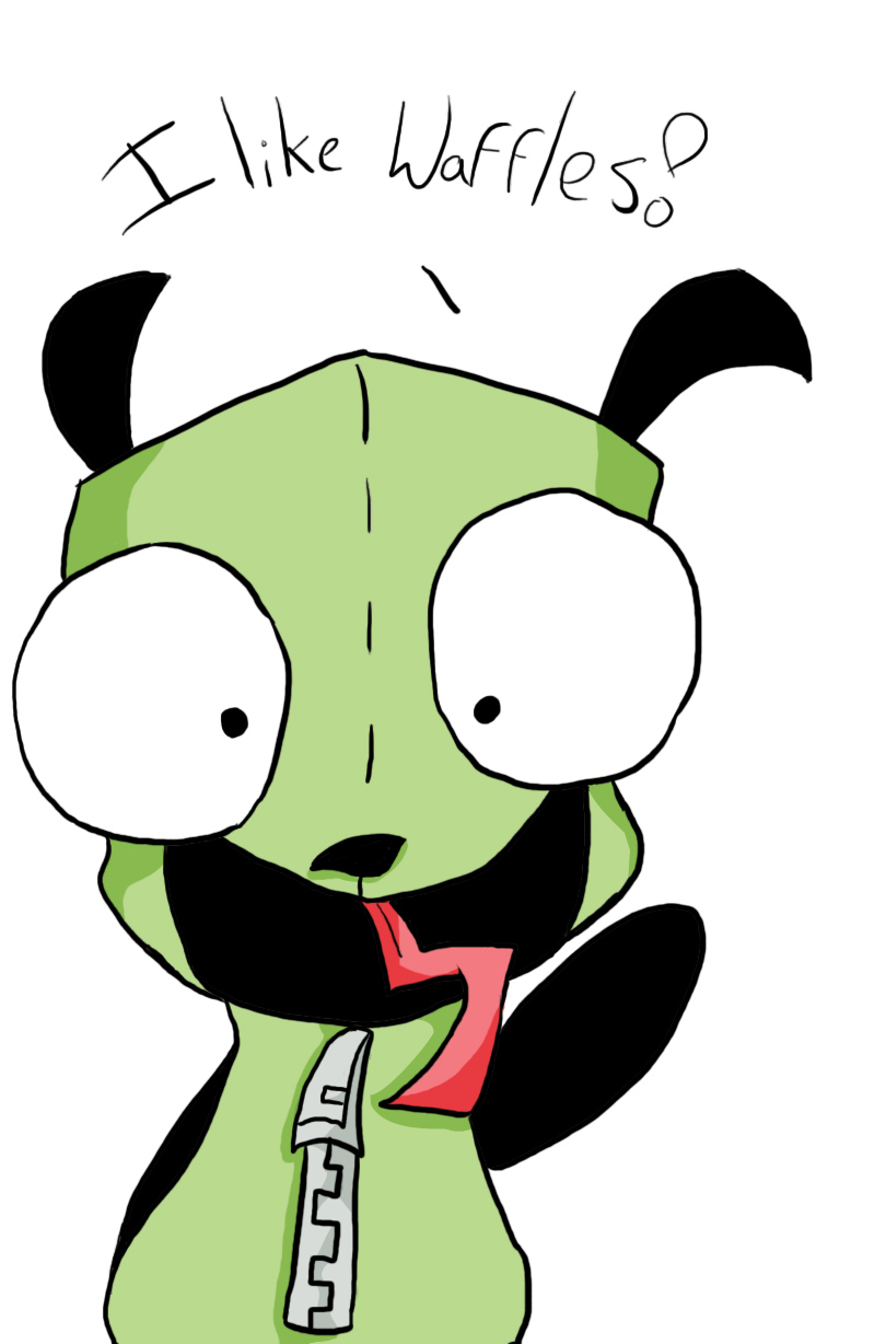 Gir likes waffles by numbuh-186