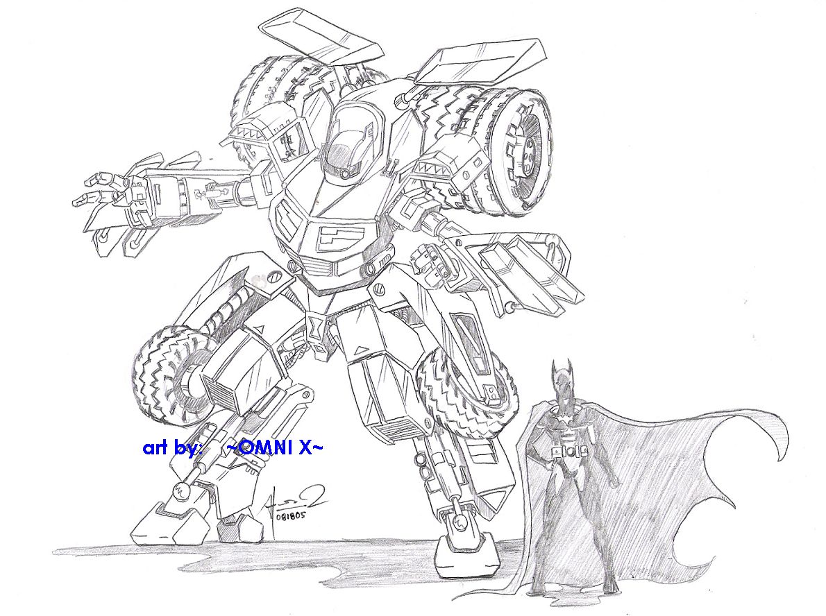 Omni's 'Transforming Batmobile Tumbler' Concept by OMNI-X