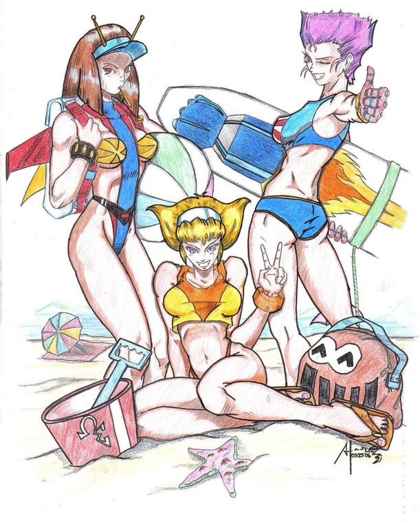 Mazin-Girls: Beach Buns! by OMNI-X