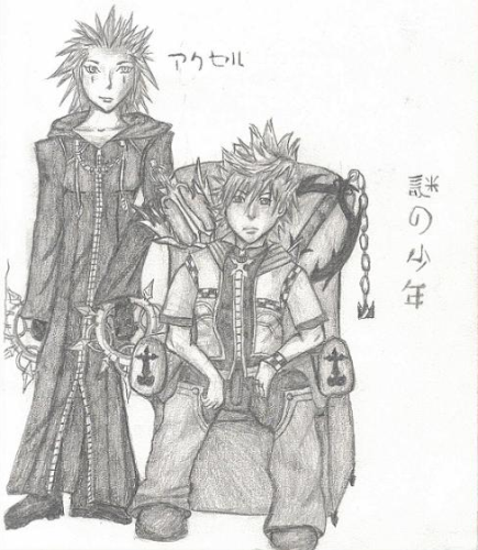 Roxas and Axel by Oblivion_Kirie