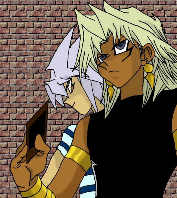 Marik and Bakura colored by Odinette