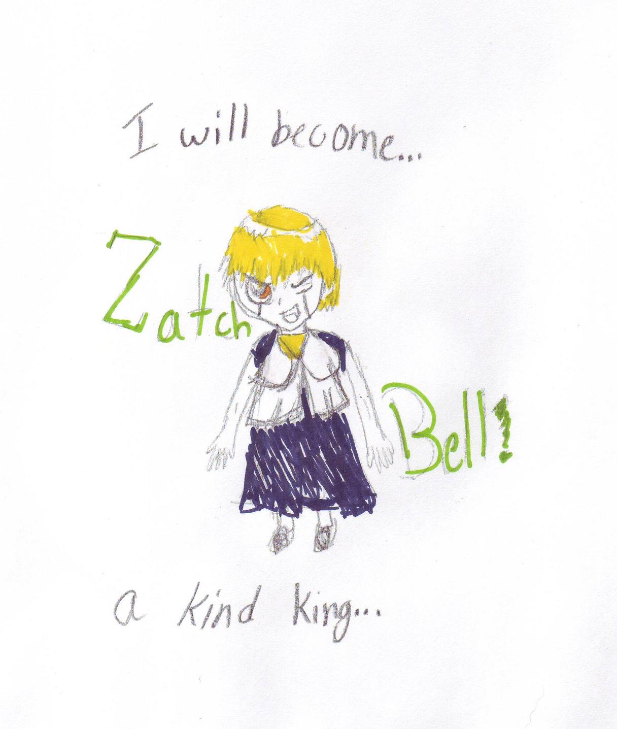 My 1st Zatch-Bell! (paper & pencil) O_o by Ollie_is_da_bomb