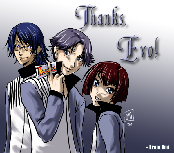 PoT: Atobe, Oshitari, Gakuto thanks by Omi