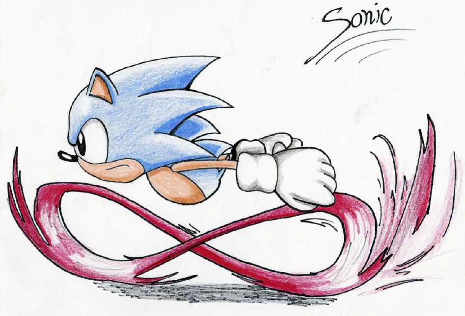 Sonic Running by Omi13