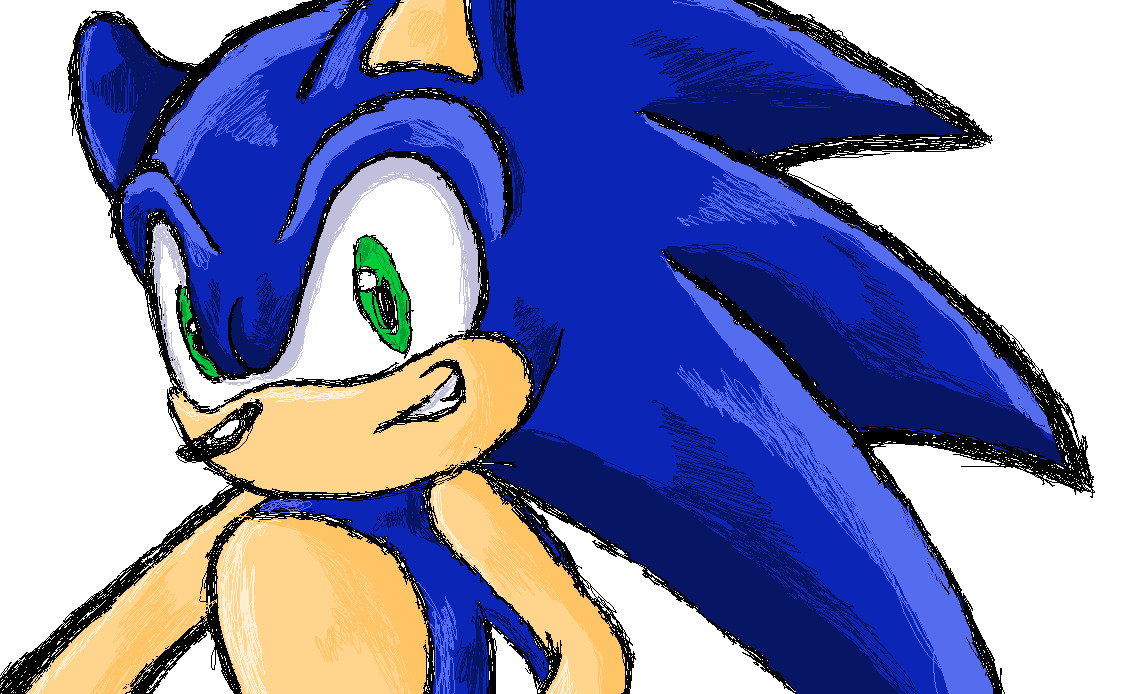 sonic doodle by Only_One