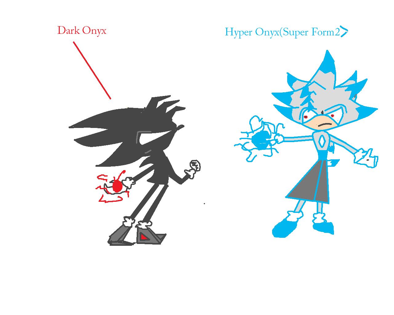 Hyper vs Dark by OnyxTheHedgehog