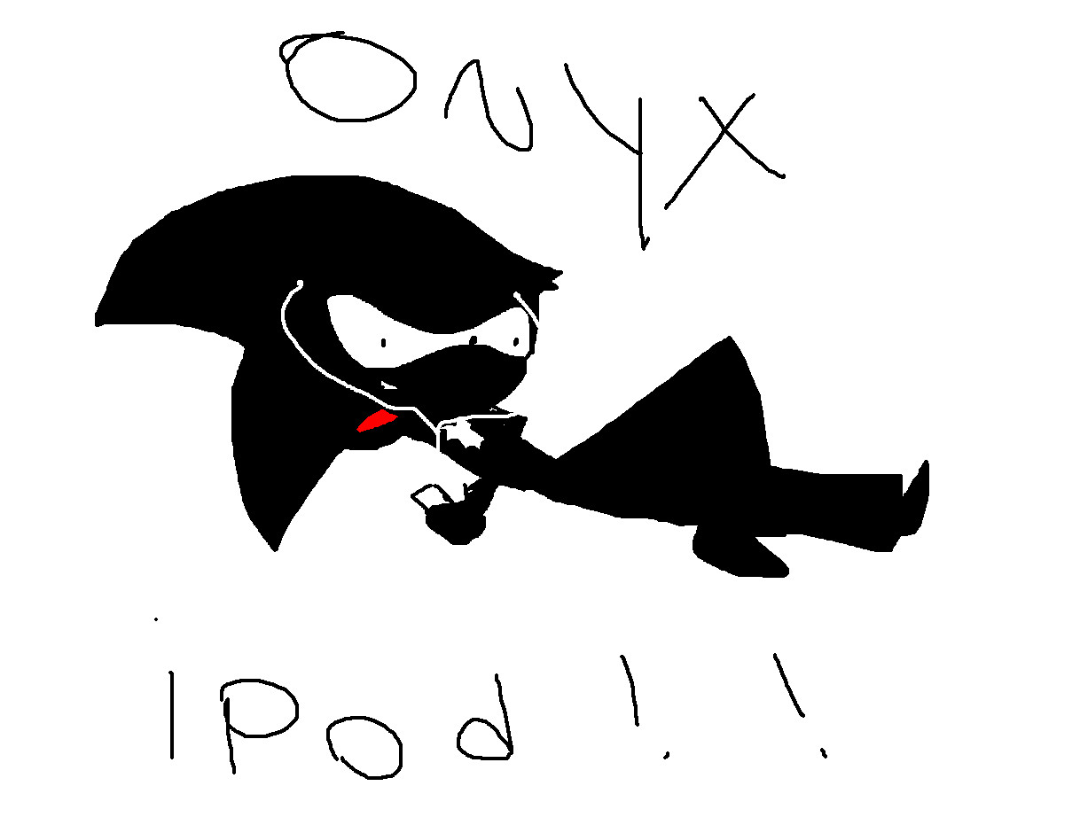 Onyx sponsering ipod by OnyxTheHedgehog
