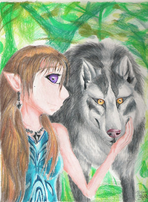Princess of the Wolf-Hyenas by Ookami_Aku