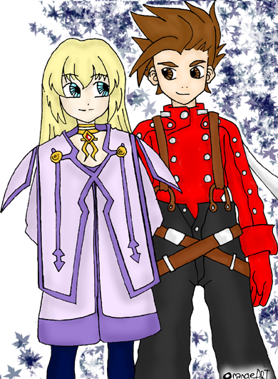 Lloyd and Colette *Art Trade with Kratosgirl* by OrangeArt