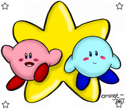 Cute Kirbys  *for Kawaii_Neko* by OrangeArt