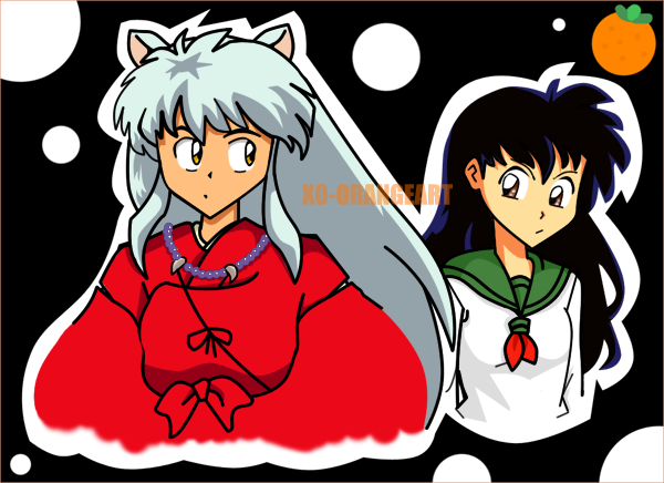 "Inuyasha and Kagome" request for darkangel93 by OrangeArt