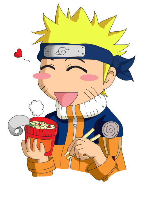 Naruto likes his ramen by OsakaKiritsu