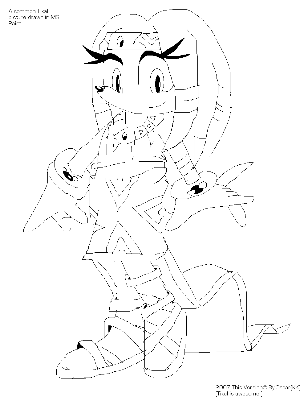 A common Tikal picture drawn in MS paint by Oscar666