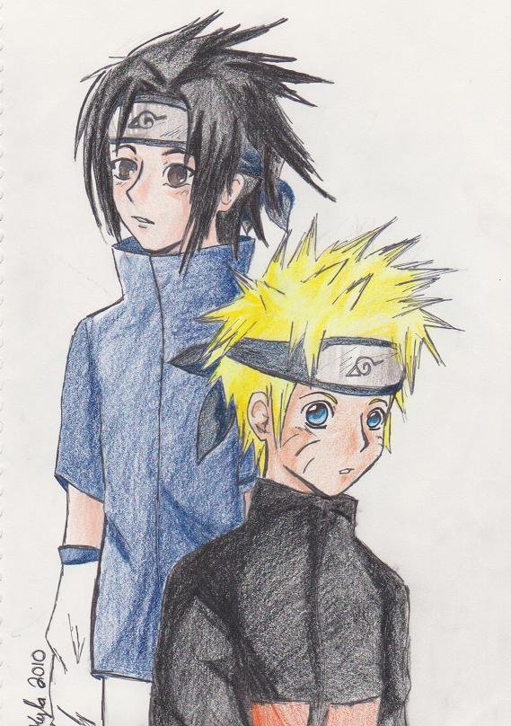 Naruto&Sasuke. by OverDramaticHeart