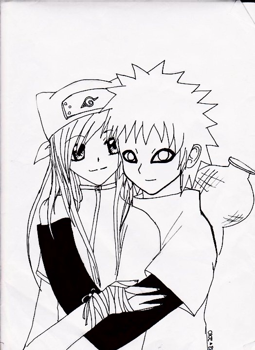 My sister and Gaara C: by OverDramaticHeart