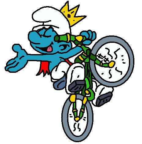 Overlord Smurf Biker by OverlordSmurf