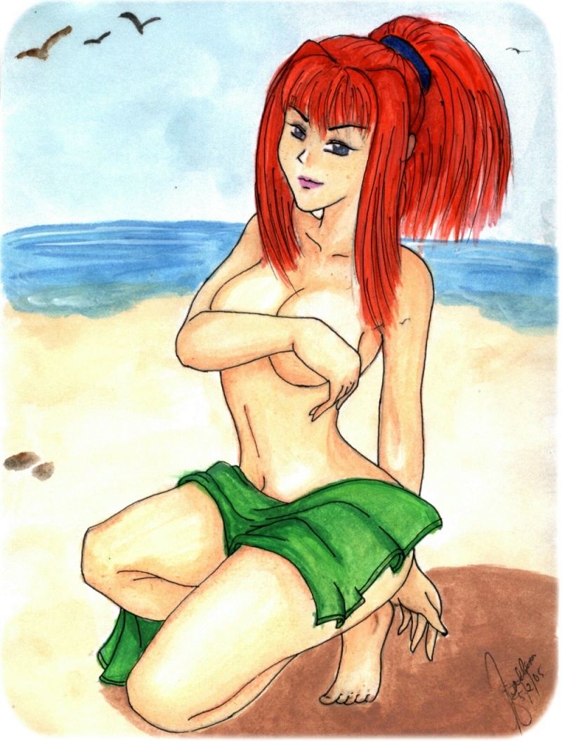 Karin at the Beach by oOLady_YuriOo
