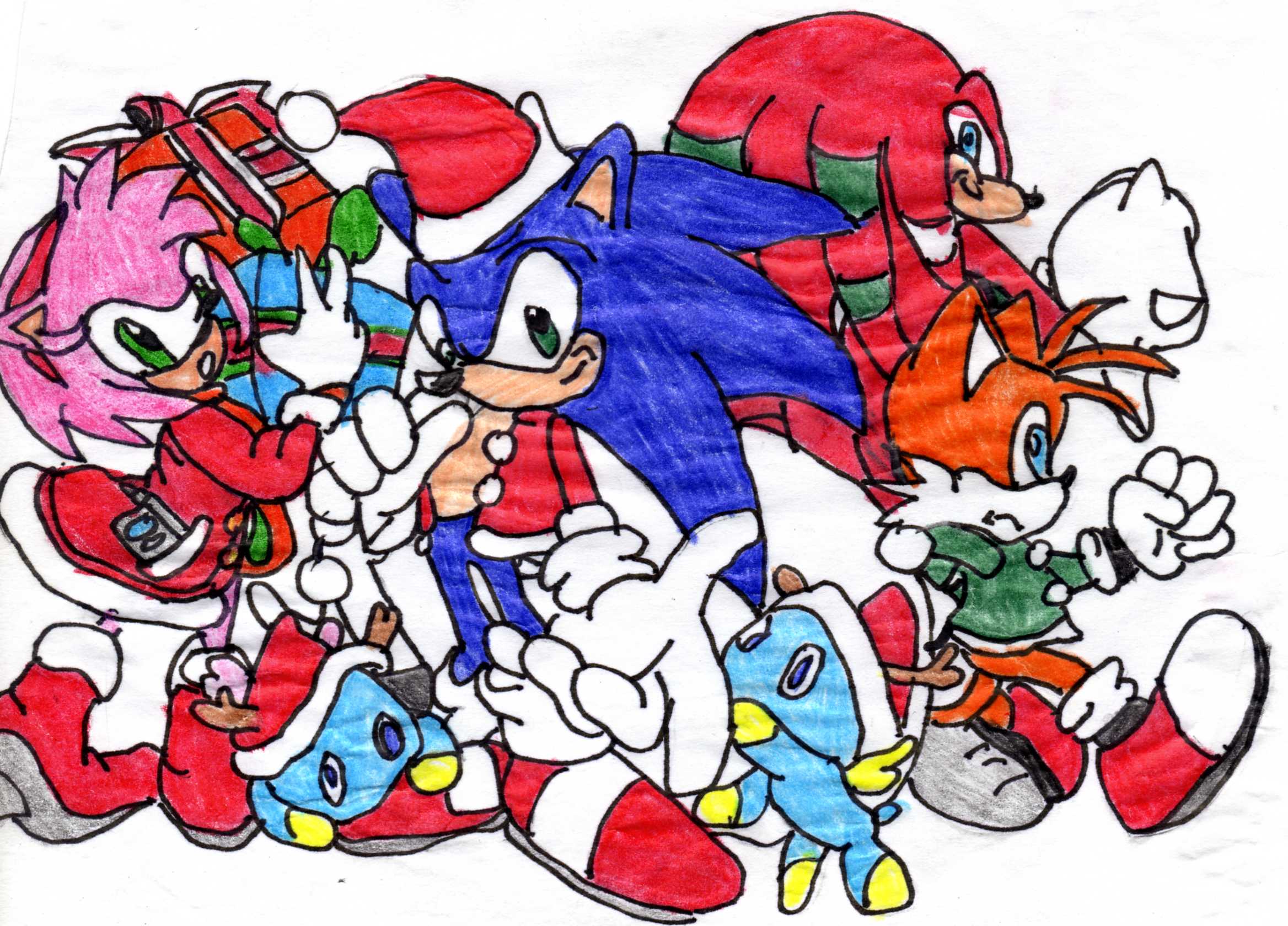 sonic in christmas by ojamajo