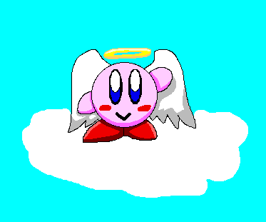 Angel Kirby on a Cloud by okkookkooko