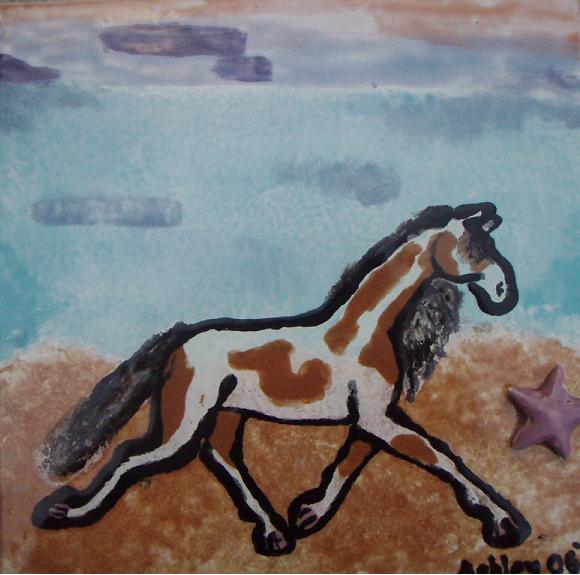 Paint Horse on Tile by omgzitssora