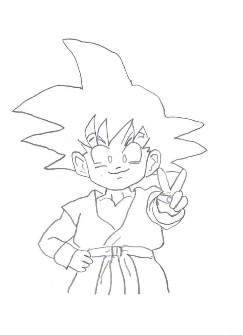 Young Goku by onepiecenut