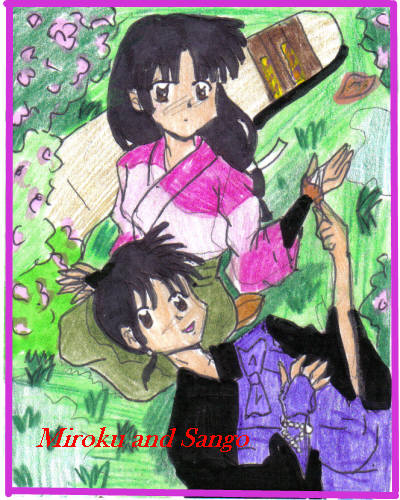 Miroku and Sango* by orange_head