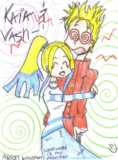 Kaikuu and Vash! by orange_head