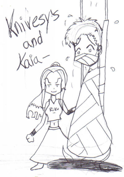 Kaikku and Roy* (knivesy's) by orange_head