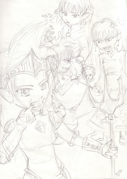 Rindi-chan's Request Sketch Draft by orangemusicnote101614