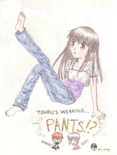 Tohru's Wearing Pants!!! by orangemusicnote101614