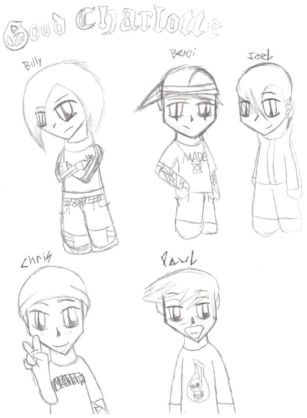 Chibi Good Charlotte by orchid