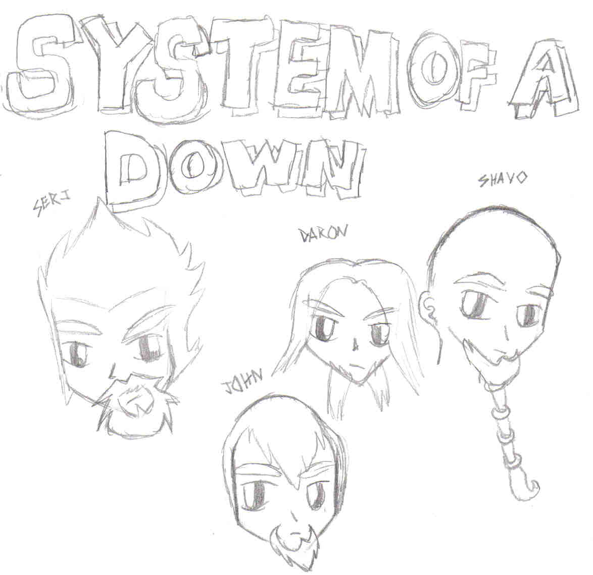 Chibi System of a Down by orchid