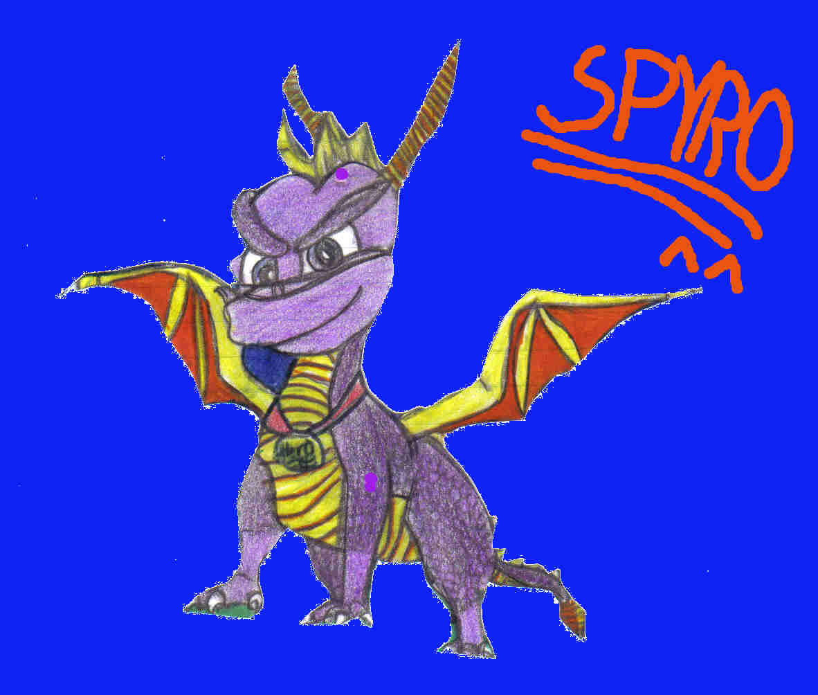 Old pic of Spyro the Dragon by orchid