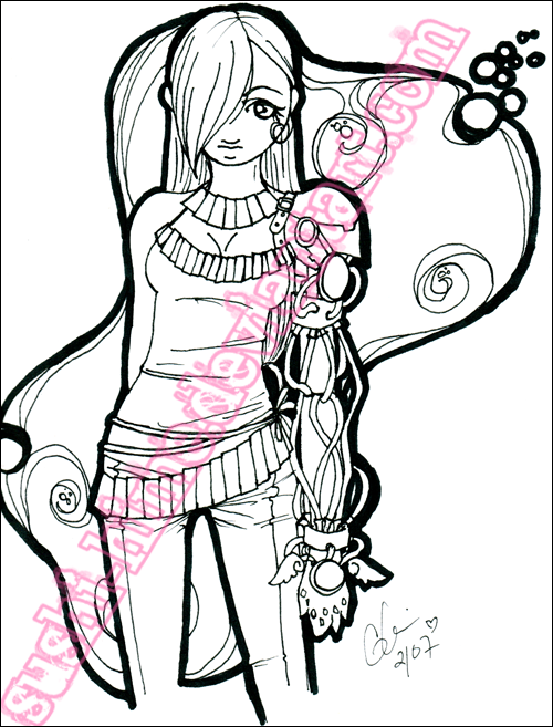 guardian girl inked by organique