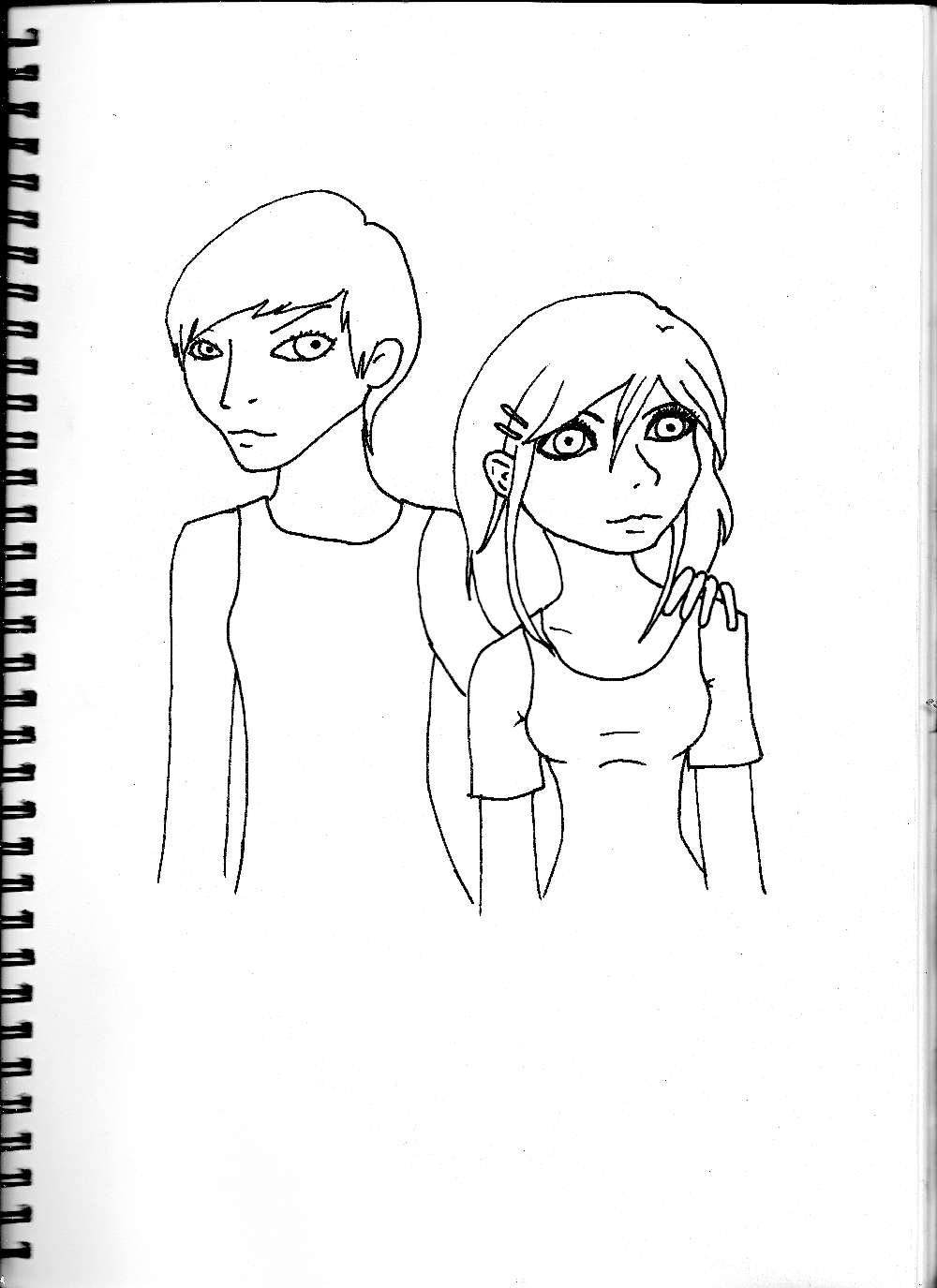 Girl and guy by orianajones