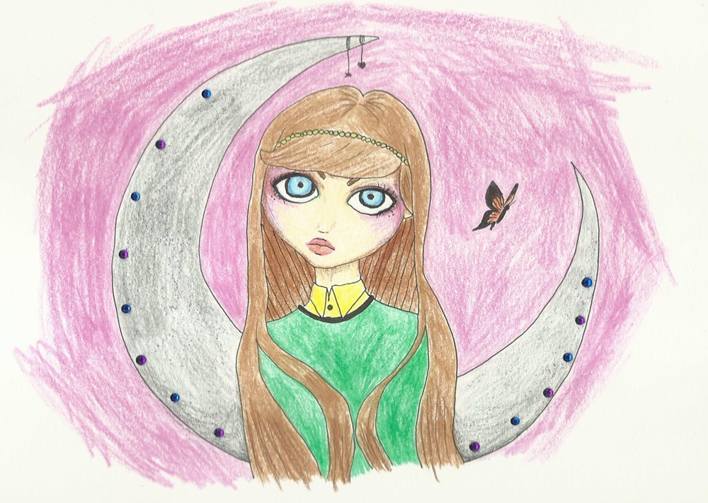 Girl with the butterfly by orianajones