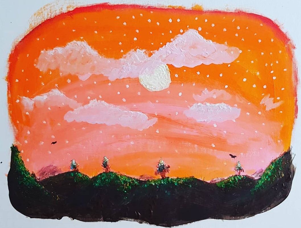 Orange sky by orianajones